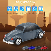 Small Car Speaker With Lights 3D Surround Music Player For Playback